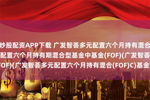 炒股配资APP下载 广发智荟多元配置六个月持有混合(FOF)C: 广发智荟多元配置六个月持有期混合型基金中基金(FOF)(广发智荟多元配置六个月持有混合(FOF)C)基金产品资料概要