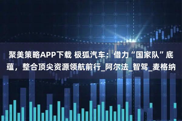 聚美策略APP下载 极狐汽车：借力“国家队”底蕴，整合顶尖资源领航前行_阿尔法_智驾_麦格纳