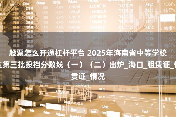 股票怎么开通杠杆平台 2025年海南省中等学校招生第三批投档分数线（一）（二）出炉_海口_租赁证_情况
